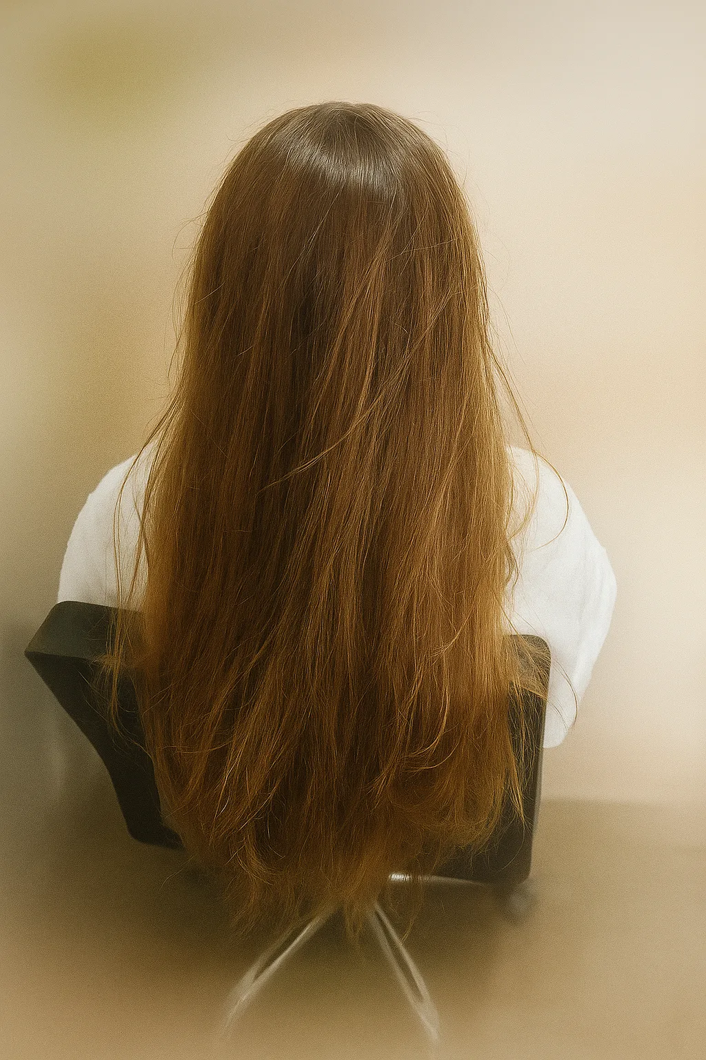 Antes de alisado 5D en Flores CABA cabello con frizz y volumen