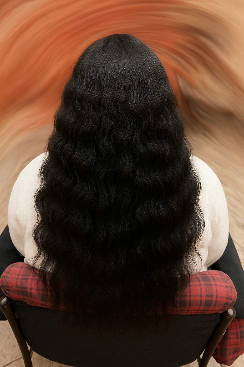 Antes alisado pelo con frizz en CABA