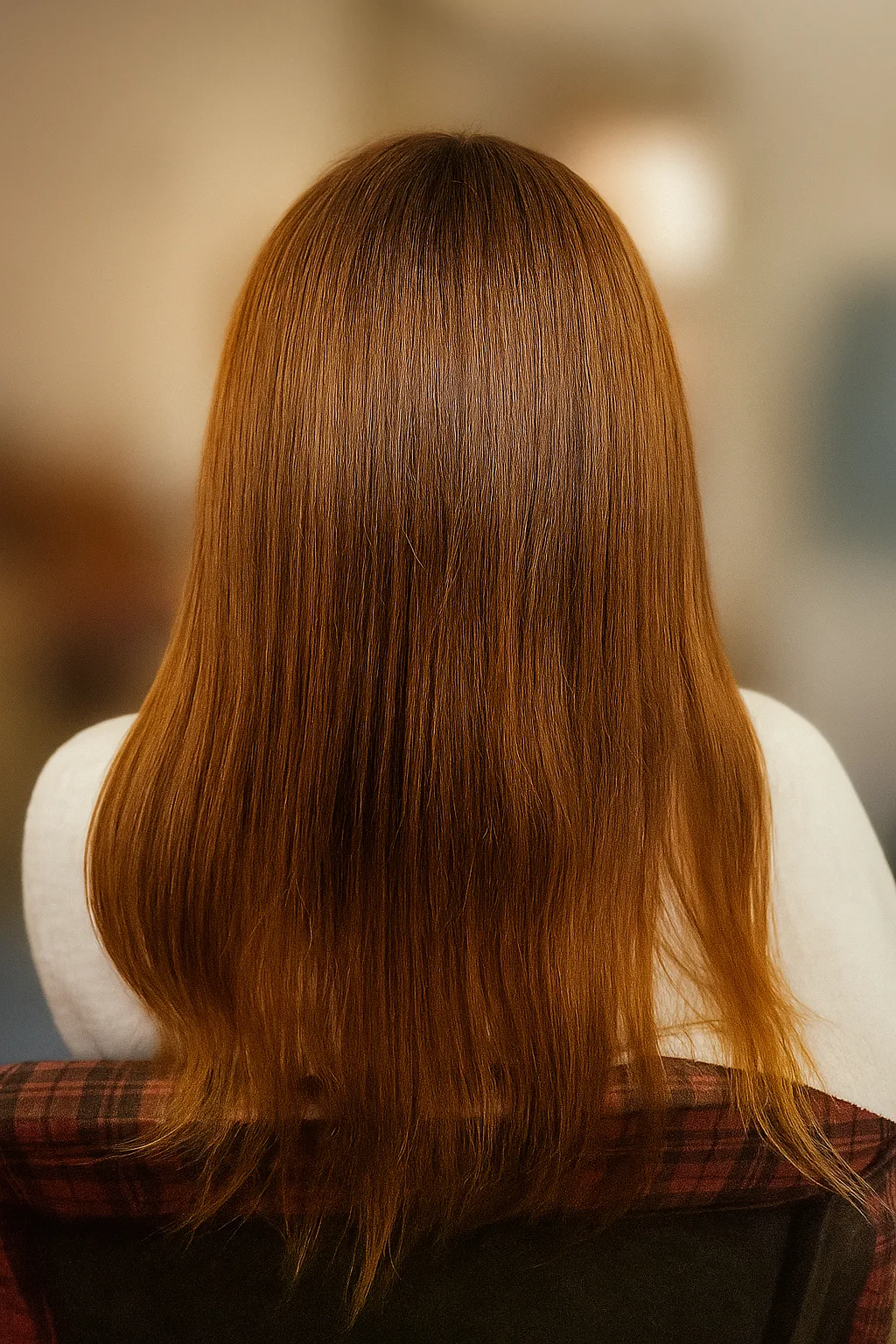 Antes pelo con frizz y opaco