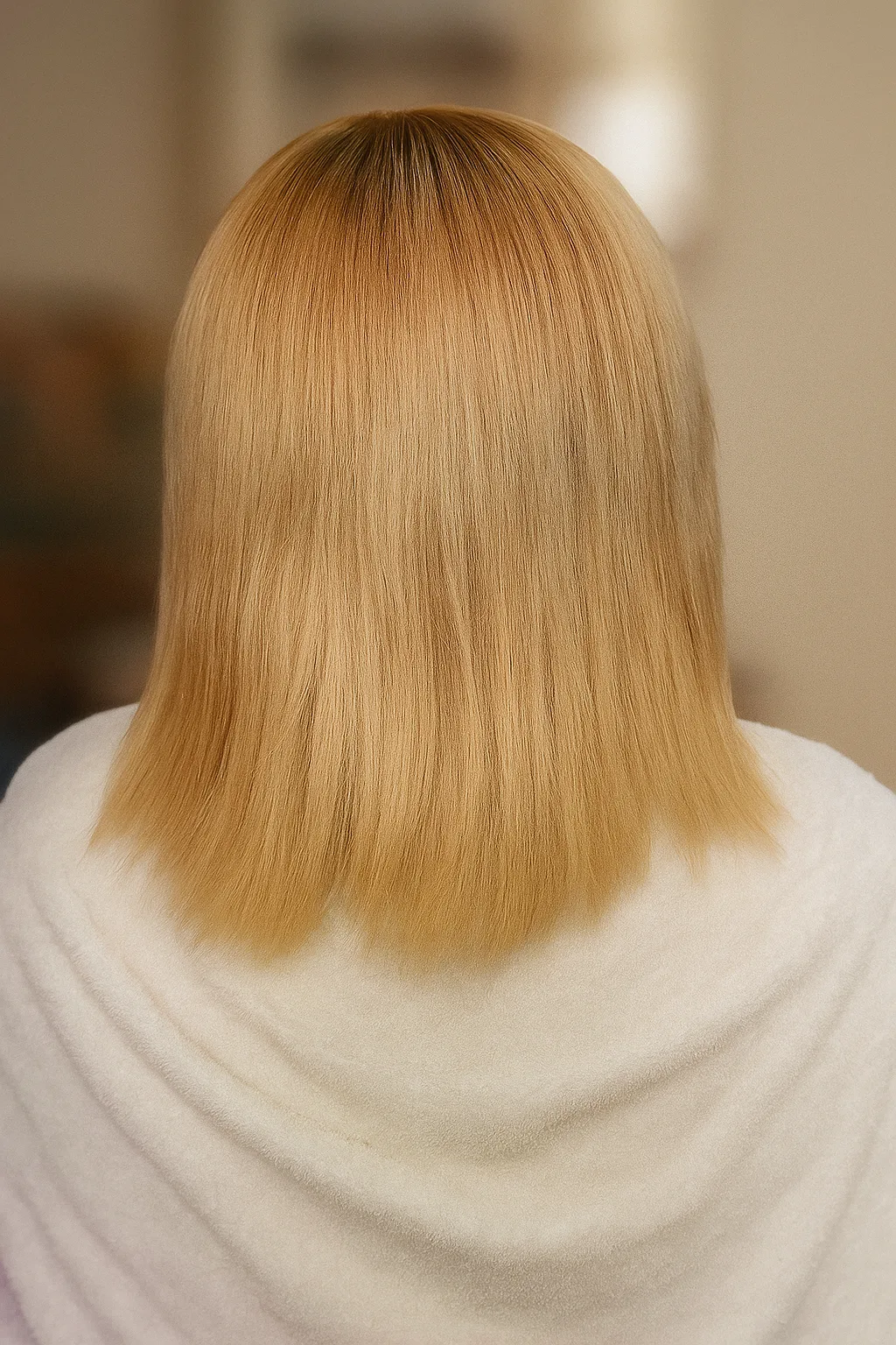 Resultado botox capilar antes y después cabello sin frizz con brillo